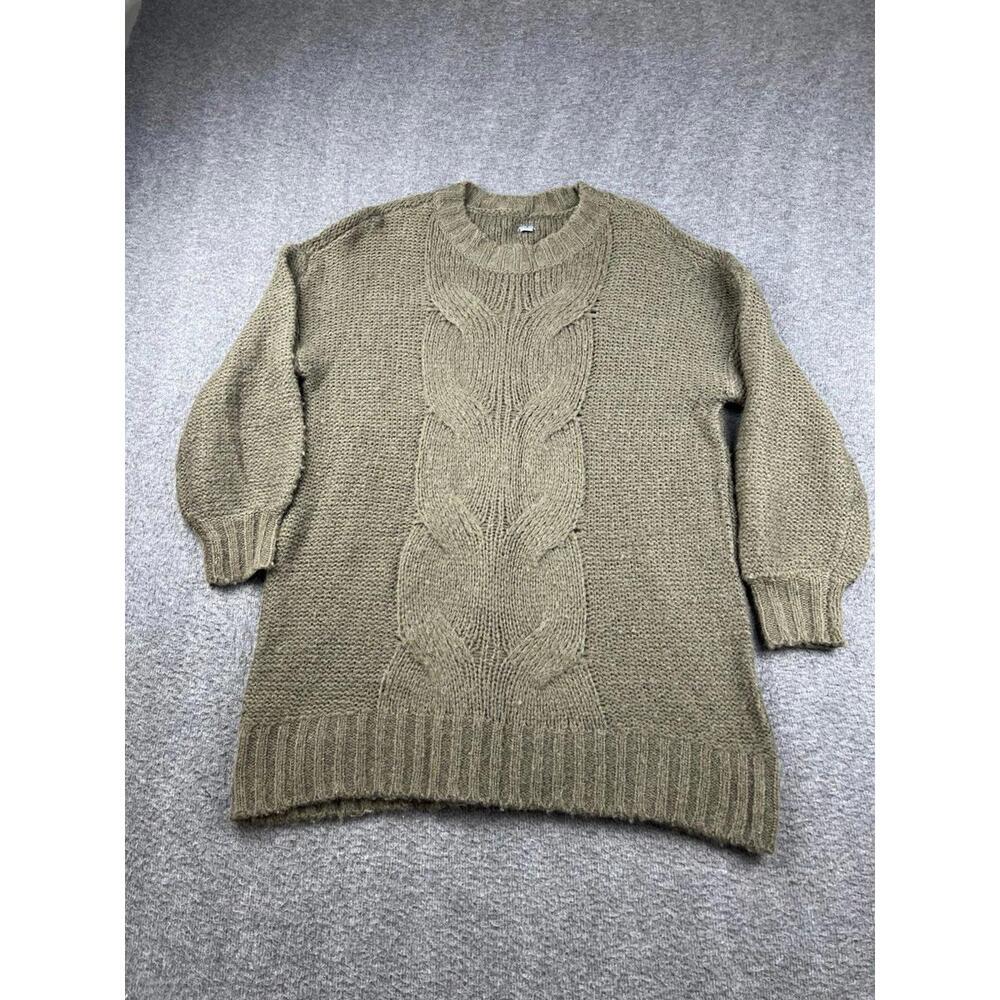 Aerie Women's Olive Green Cable Knit Sweater Size XS